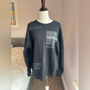 The Mayfair Group Rare Limited Edition 2020 Black Lives Matter Sweatshirt Size L